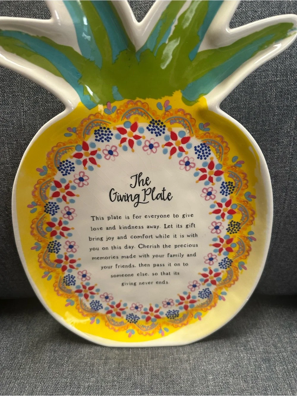 Natural Life The Giving Plate - Pineapple